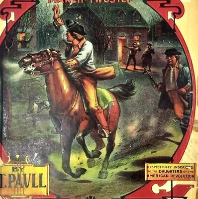 1905 Paul Revere's Ride E.T. Paull Daughters American Rev Antique Sheet Music LF • $24.99