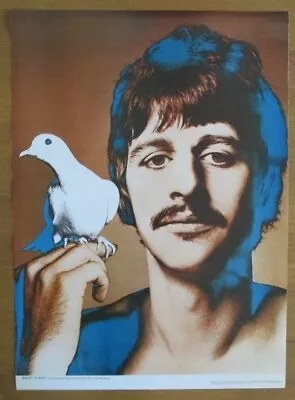 Richard Avedon Vintage Poster The Beatles Ringo Starr Offset Print Linen Backing • $522.50