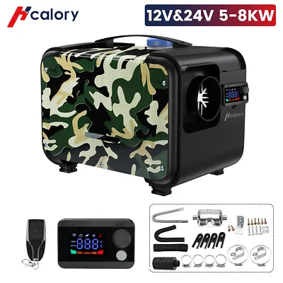 HCALORY 12V 5-8KW Adjustable Portable Diesel Air Heater All-in-One Boat Bus RV • $79.99