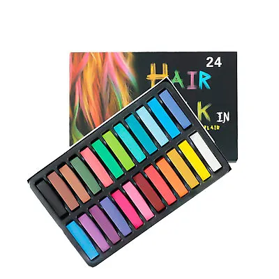 Temporary Hair Chalk Hair Colour Pastels Dye Salon Kits Party Cosplay Set • £27.79