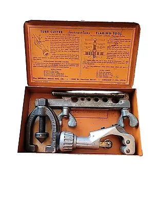 Vintage Imperial Brass MFG CO 274-F Tube Cutting Tool 93-F Flaring Tool Kit USA • $15.99