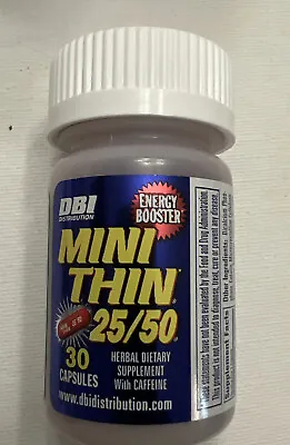 1/30ct MINI THIN 25/50 EF ENERGY BOOSTER Bottle (30)) PILLS Free Ship From TN • $11.99