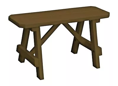 Pine Traditional Bench ONLY - Multiple Size And Color Options- Amish Made In USA • $178.36