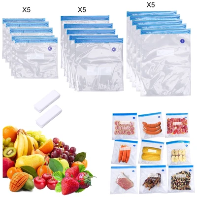 £12.62 • Buy Reusable Vacuum Food Storage Bag Portable Freezer Bags For Sous Vide Cooking