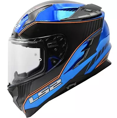 LS2 Challenger GT Boss Motorcycle Helmet W/Inner Drop Down Shield Gloss Blue • $157.26