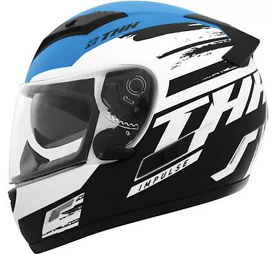 THH TS-80 Impulse Motorcycle Helmet Black/Blue • $117.14