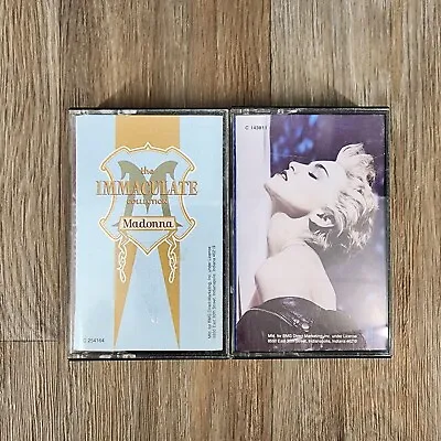 Madonna Cassette Tape Album Bundle Lot 2 Albums Immaculate Collection True Blue • $10