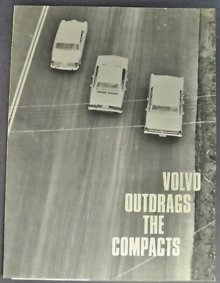1966 Volvo Outdrags The Compacts Road Test Brochure 122S Sedan Nice Original 66 • $14.95