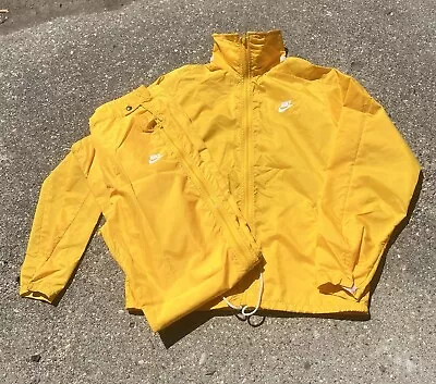 80s Vintage Nike Tracksuit Yellow Size Small Made In USA • $160