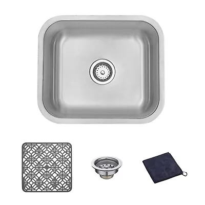 DIRECTUNIT Undermount Kitchen Sink 18 Gauge Stainless Steel 21  X 18  X 9  • $56.99