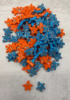 120 Starfish Mini Erasers Teacher Supply Sorting Math Counter  Sea Life • $10.99