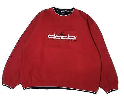 Vintage Dada Supreme Crewneck Sweatshirt Men’s XL Red Y2K JNCO Embroidered 90’s • $75