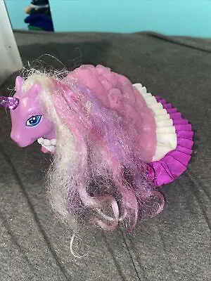 My Little Pony MLP Lilly Lightly Unicorn Light Up Dress Gown Tinsel 2006 Hasbro • $14.99