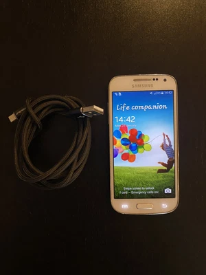 £10 • Buy Samsung Galaxy S4 Mini GT-I9195 - 8GB - White With Charging Lead