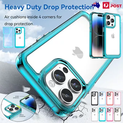 For IPhone 15 14 13 12 11 Pro Max 87 XR Hard Case Soft Silicone Shockproof Cover • $12.69