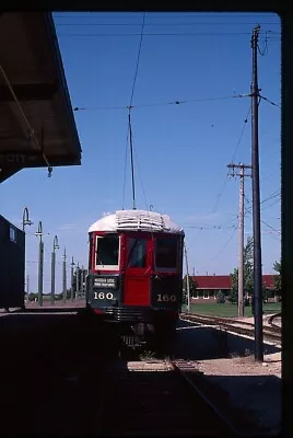 Trolley Slide - Chicago North Shore & Milwaukee Railroad #160 Interurban Car • $6