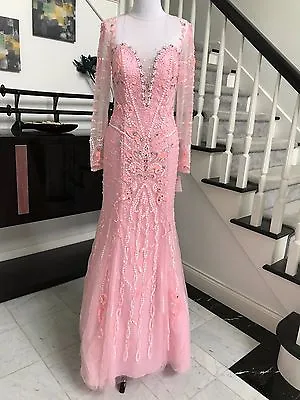 Hand-make Beading Long Wedding Dress Prom Dress Pageant Gown Size 8-14 In Stock • $199