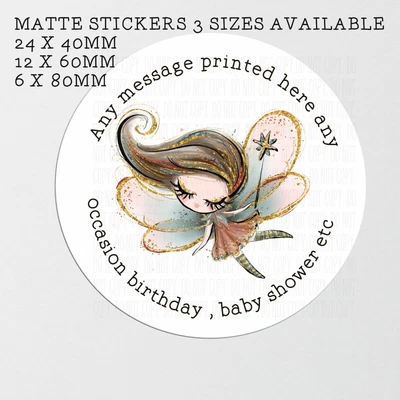 £1.60 • Buy Fairy Party Bag Stickers , Birthday , Happy Mail , Christening Ma1229