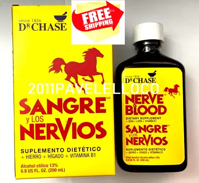 Dr. Chase Sangre Y Los Nervios Nerve Blood Dietary Supplement 6.8oz (200 Ml)  • $26.89