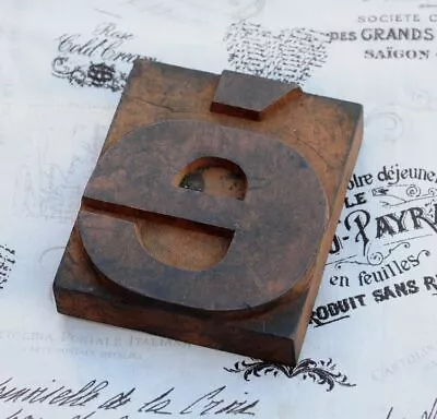 £25.20 • Buy Letter  è  Wood Type Character Rare Decorative Letterpress Printing Block Font