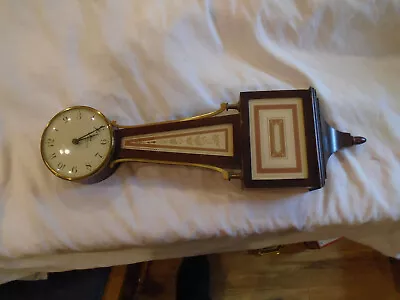 Vintage Seth Thomas Homestead W German 4 Jewel 8 Day Wind Banjo Wall Clock Runs • $4.99