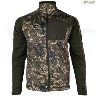 Jack Pyke Ashcombe Technical Fleece Jacket Mens S-3xl Hunting Army Digicam Camo • £41.95