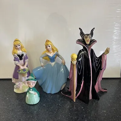 Vintage Disney Japan SLEEPING BEAUTY Figurines - Aurora Maleficent & Fauna • $45.99