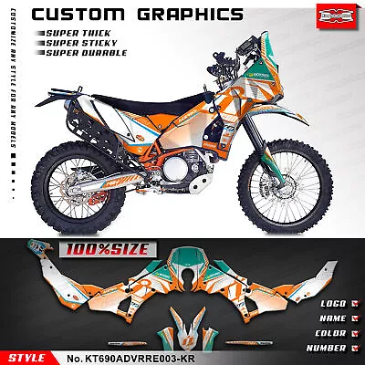 Kungfu Graphics Motorcycle Decal Stickers Kit For 690 Adventure Rally Raid EVO2 • $169.89