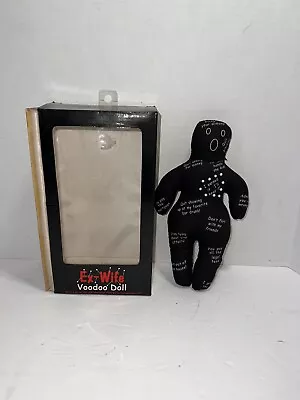 Plush Ex Wife Voodoo Doll Black 10 Inches With  10 Push Pins And 25 Annoyances  • $18