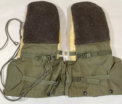 US Military Mittens Extreme Cold Weather Arctic Set W/Liners M-1949 Adult Large • $29.99