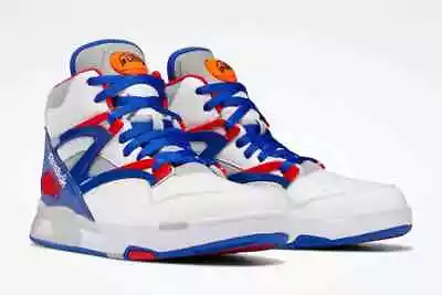 Reebok Pump Omni Zone II Detroit Pistons White/blue/red Sz 8US/7UK/40.5EU H01315 • $270