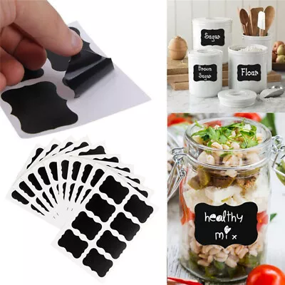 80pcs Chalkboard Blackboard Stickers Decals Craft Kitchen Chalk Board Jar Labels • $2.19