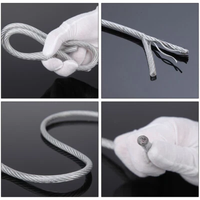 £1.67 • Buy 304 Stainless Steel Rope Cable PVC Plastic Coated Wire High Toughness Φ0.5mm-5mm