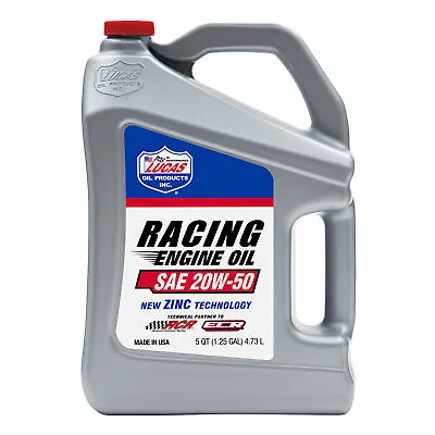 Lucas Oil 20w50 Racing Oil 5 US Quart / 4.73 Litre Motorcycle Oil • £46