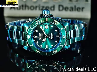 NEW Invicta Men's 40mm PRO DIVER GREEN DIAL Green Tone Stainless Steel Watch • $54.99