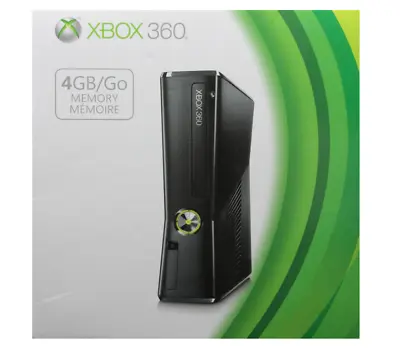 Microsoft Xbox 360 S 4GB Console Gaming System Only Black Open Box • $109.99