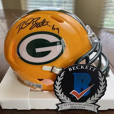 David Bakhiari Autographed Signed Green Bay Packers Mini Helmet Beckett • $65.99