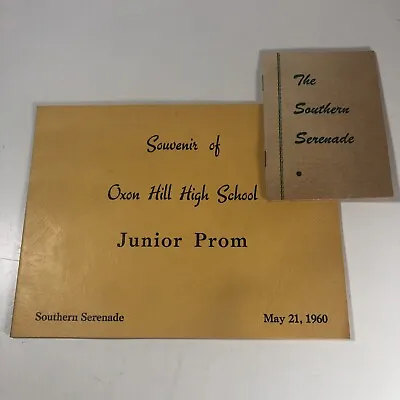 Vintage Jr Prom 1960 Oxon Hill High School Dance Card & Photo Southern Serenade • $10.95