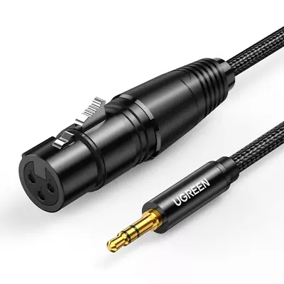 UGREEN XLR To 3.5mm Microphone Audio Hifi Cable XLR Female To Mini Jack Aux Mic • $11.18