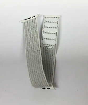 Genuine APPLE Watch NIKE Reflective Sport Loop SUMMIT WHITE 44mm /45mm Unboxed • $83.80