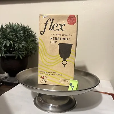 FLEX Reusable Menstrual Cup 12 Hr COMFORT-W/2 DISPOSABLE DISCS Size 2 • $14.75