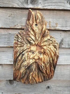£39.99 • Buy Chainsaw Carved Green Man / Wood Spirit  
