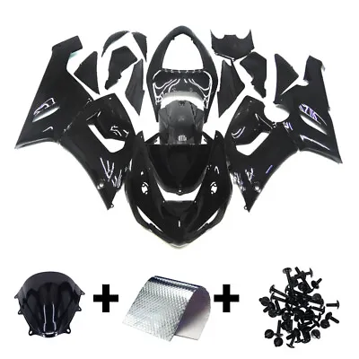 Fairings For Kawasaki Ninja ZX6R 2005 2006 ZX636 05 06 ZX-6R Black Bodywork Kit • $399.95