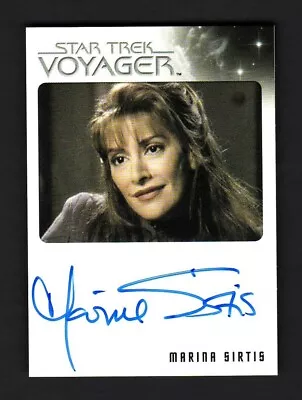 Star Trek Voyager Heroes And Villians Autograph Card Marina Sirtis Deanna Troi • $59.99