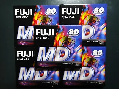 5x FUJI MD 80 MiniDisc Blank Media / Blank Discs • $23