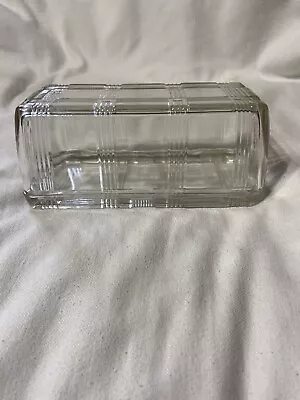 Vintage Big Glass Butter Dish  ESTATE SALE • $9.99