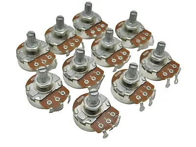 10 Pc. A500K Full Size 15MM Guitar Bass Tone Control Pot Potentiometer • $10.75