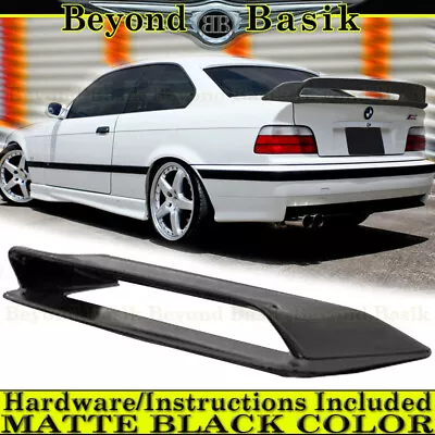 1992-1998 BMW E36 3 Series 2/4dr MATTE BLACK Lightweight DTM Style Spoiler Wing • $122.99