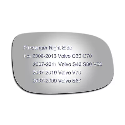 Mirror Glass For 2007 2008 2009 Volvo S60 Passenger Right Side Convex+Adhesive • $13.15