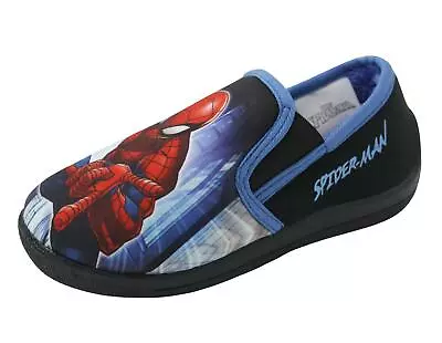 Childs Kids Boys Girls Marvel Ultimate Spiderman Elias Slippers • £12.49